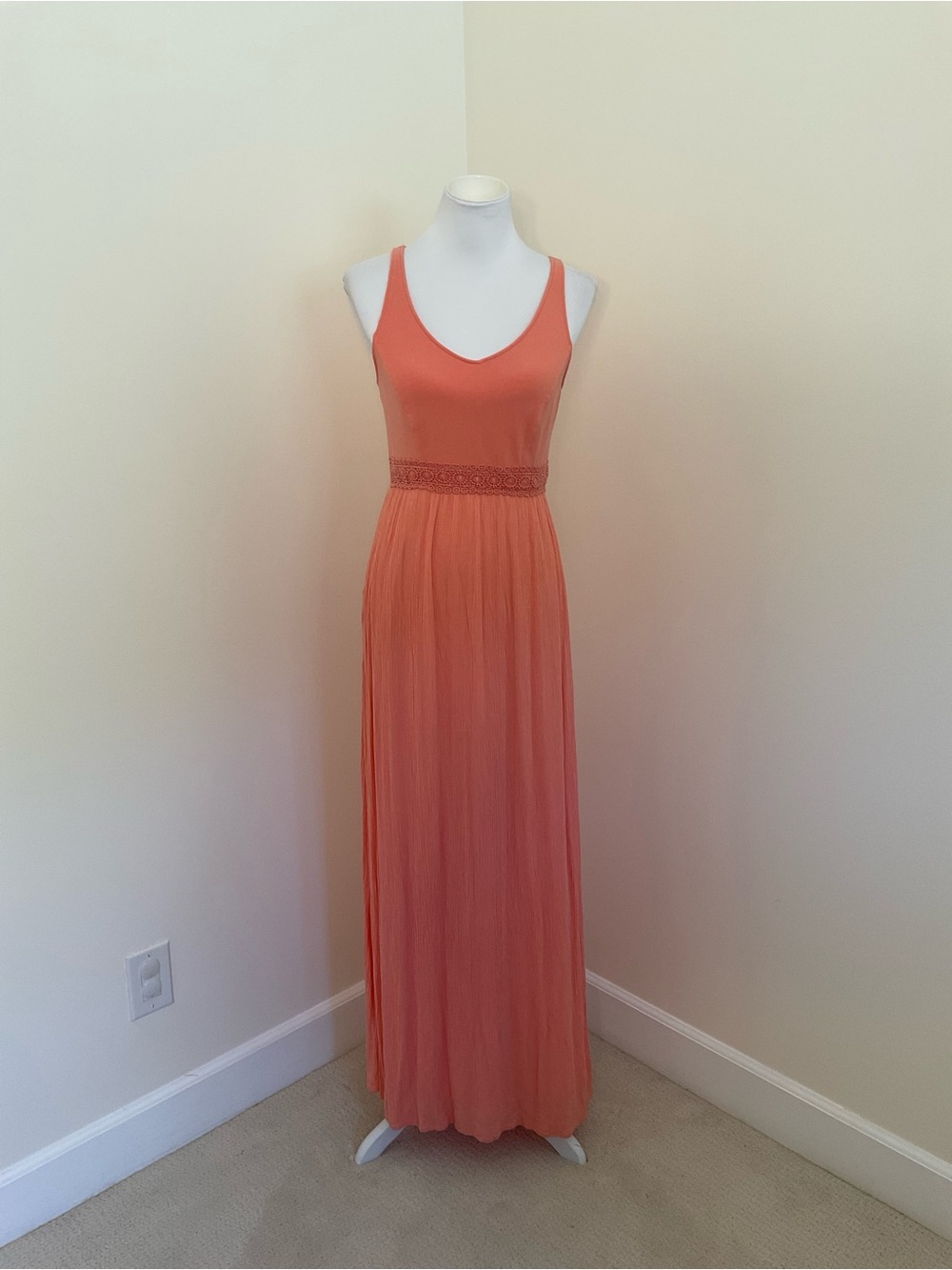 L. C. Lauren Conrad Sleeveless Maxi Dress with Pleated Skirt
